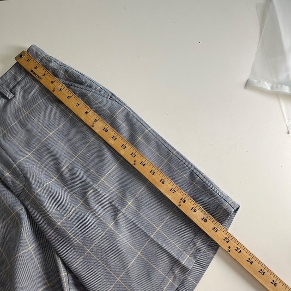 FootJoy Gray Glencheck Poly Stretch Casual Golf Shorts Mens 34 x 10" Inseam - Picture 7 of 8